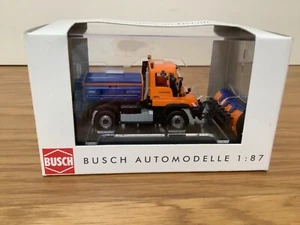 Busch Automodelle, 1:87 50912 MB Unimog Winterdiest snow plough. - Picture 1 of 3
