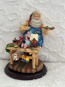 Department 56 In The Spirit Santa Sculpture Hand Textured Cold Cast Porcelain - Picture 1 of 10