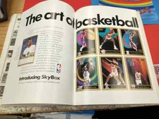 1990 Sky Box Basketball Magazine Promo AD Michael Jordan Ryne Sandberg ++ 