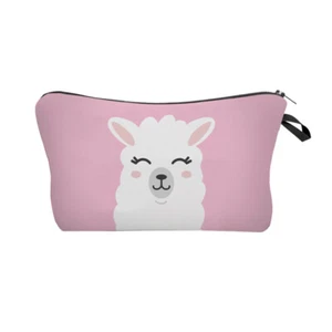Borsa da donna per trucco 1 pz borsa cosmetica pounch borsetta stampa impermeabile con cerniera - Foto 1 di 24