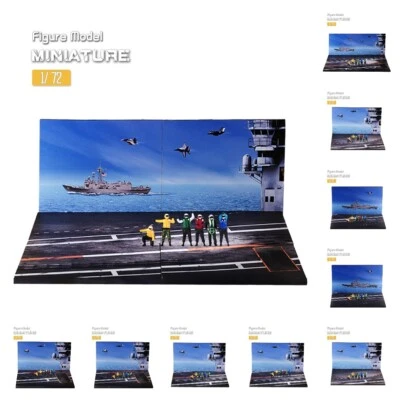 Resin 1/72 Aircraft Carrier Deck Ground Crew Miniature Doll Diorama Toys Figures - Image 1 of 4