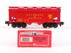 S Scale American Flyer 6-48609 D&H Delaware & Hudson 2-Bay Covered Hopper #8609 - Picture 1 of 10