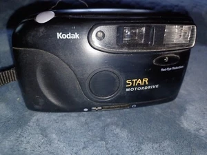 Kodak Star Motordrive 35 mm Camera Red Eye Reduction Flash Vintage Tested Works - Picture 1 of 3