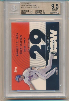 2007 Topps (Generation Now) David Wright (#GN175) BGS9.5 BGS - Image 1 of 2