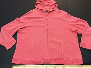 Chaqueta con Capucha Relativity Mujer Coral Talla Grande Cremallera Completa 3X - Imagen 1 de 8