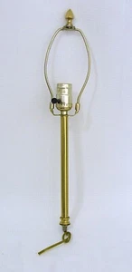 1 Set 7 Inch Lamp Harp Lamp Socket Holder with 3/8 Pipe Base Plus finial - Picture 1 of 6