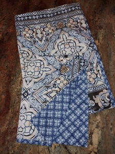 2 Mainstays STD Blue Peach Mosaic Paisley Polyester Pillow Shams 26x20 - Picture 1 of 7
