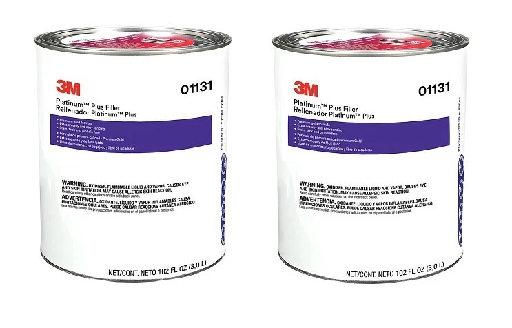 Gallon 3M Platinum Plus Lightweight Body Filler Hardener 01131 (2 Pack) - Image 1 of 1