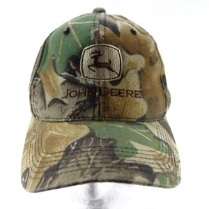 John Deere Embroidered Patch Camouflage Snapback Baseball Cap Hat - Picture 1 of 8