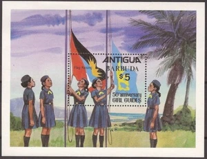 Scouts Barbuda Girl Guides 1981 50 aniversario SS - Imagen 1 de 1