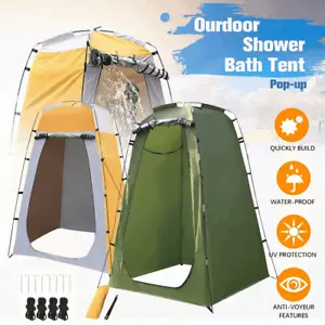 Portable Pop Up Privacy Shower Tent Changing Room for Camping Beach Toilet New - Picture 1 of 18