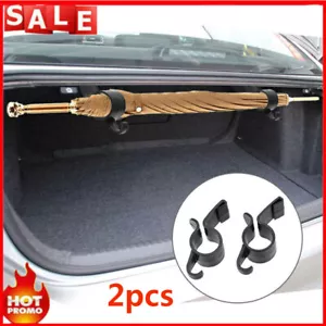 2x Universal Car Trunk Umbrella Hook Holder Hanger Clip Fastener Car Accessories - Bild 1 von 12