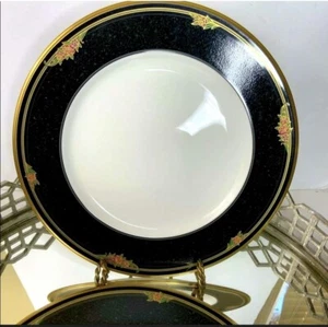 Noritake Dinner Plates Venetian Rose Bone China 10 3/4 in Set of 2 Japan Vintage - Picture 1 of 6