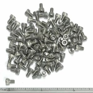 (PAQUETE de 100) 4-40 x 3/16" Tornillo Tapa de Cabeza de Zócalo, Acero Inoxidable 18-8 - Imagen 1 de 2