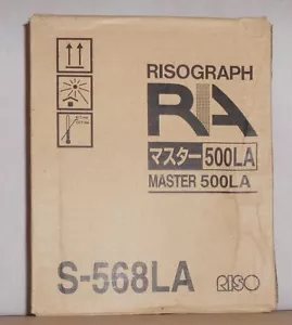 Riso S-568LA Master 500LA Risograph RA 4050 4200 4900 RC 4000 4500 5600 A - Imagen 1 de 1