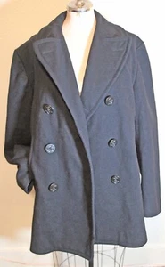 US Navy DSCP Peacoat Modern Garments Mens Enlisted Lined Heavy Wool 42R - Picture 1 of 13
