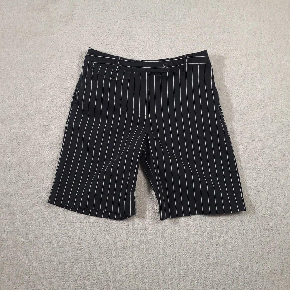 Pantalones Cortos Liz Claiborne Golf Audra Para Mujer Talla 8 Negros Rayas Bermudas Bolsillos Foto 1 de 4