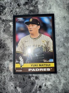 2025 Topps Heritage - Yuki Matsui #358 Black Border SP Variation Rare - Picture 1 of 5