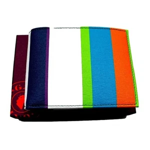 Portafogli Gallo Rigato in Pelle Saffiano Orchidea Credit Card Portamonete - Imagen 1 de 6