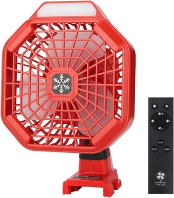 Ventilador portátil inalámbrico portátil para sitio de trabajo Mini ventilador para batería Milwaukee 18V Li-ion Foto 1 de 4