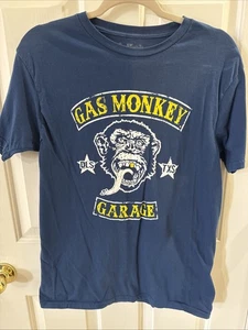 Gas Monkey Garage T Shirt, Dallas Texas, Blue- Size Adult Medium - Picture 1 of 6