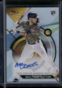 Matthew Batten 2023 Topps Finest Baseball #FA-MB Refractor Auto RC Padres - Picture 1 of 2