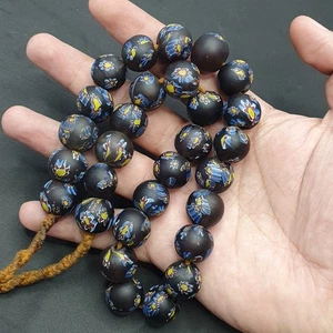 Vintage Venetian Style Floral Glass Necklace Elegant Handmade Jewelry - Picture 1 of 13