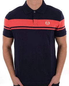 Polo Sergio Tacchini Young Line Azul Marino Coral - Imagen 1 de 3