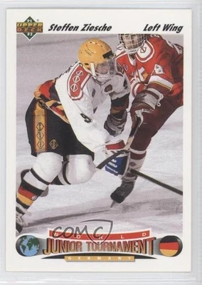 1991-92 Upper Deck World Junior Tournament Steffen Ziesche #679 Rookie RC - Image 1 of 2