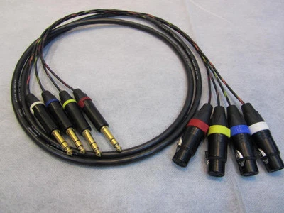 Canare MR202-4AT 4 Channel Balanced Studio Snake Cable, XLR-F to TRS-M, 4 ft. - Image 1 of 4