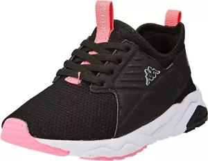Kappa San Puerto El Inf  bb Girls Trainers Casual Black / Pink Low Top Sneakers - Picture 1 of 4