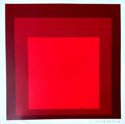 Josef Albers Zertifizierte Handnummerierte Signierte Lithografie (Joan Miró) - Bild 1 von 4