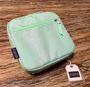 Jansport Insulated Kids Lunch Bag Mint Green Lunch Break Digital Cheetah New - Picture 1 of 10