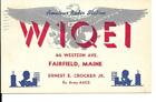 QSL 1948 Fairfield Maine Radio Karte