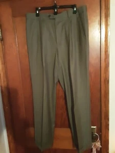 BACHRACH Gray Wool Dress Pants Size 35R 29 inseam zippered - Picture 1 of 5