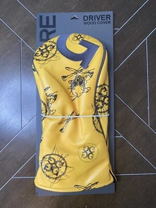 G/Fore Driver Wood Cover Yellow Skull Crossbones Tees - Picture 1 of 6