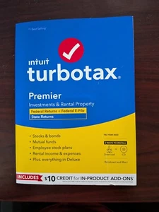 TurboTax Premier 2022 Disc for Windows and Mac - Afbeelding 1 van 3