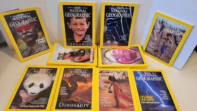 National Geographic Magazine Lot of 8 Random Picks for Collecting Craft Collages Foto 1 de 2