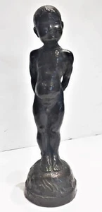 Japanese Mid-Century Modern, Standing Nude Boy, Patinated Bronze Sculpture, 1960 - Picture 1 of 6