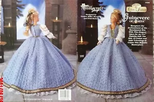 Crochet Patterns LOF GENEVA GUINEVERE fits 11-1/2" Barbie *7 in cart ships free - Picture 1 of 1