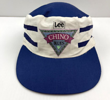OS VINTAGE Lee Chino Blues Striped Conductor Painters Cap Hat One Size Fits All