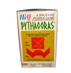 Vintage Gabriel Hi-Q PYTHAGORAS Solitaire Puzzle Game 1975 Complete Instructions - Picture 1 of 3