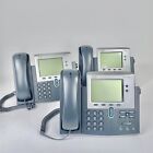 CISCO 7942 CP-7942G lot de 3 supports et combinés téléphoniques professionnels VoIP
