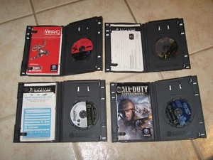 LOT OF 4 NINTERNDO GAMECUBE GAMES CALL OF DUTY FINEST HOUR MADDEN 4X4 EVO MIRRA2 - Picture 1 of 2