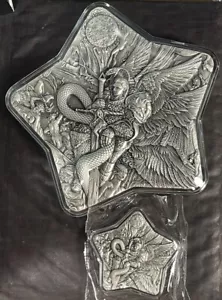 Crazy 1 Kilo y 2 OZ Plata .999 Lucifer Morningstar Fallen Angel Stackers S# 06! - Imagen 1 de 7