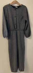 Girls Zara Age 9 Jumper All In One Outfit Jumpsuit Playsuit Grey - Picture 1 of 2