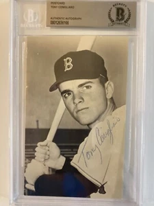 TONY CONIGLIARO FOTO CARTOLINA FIRMATA Slabbed BECKETT BGS Boston RED SOX Mt - Foto 1 di 7