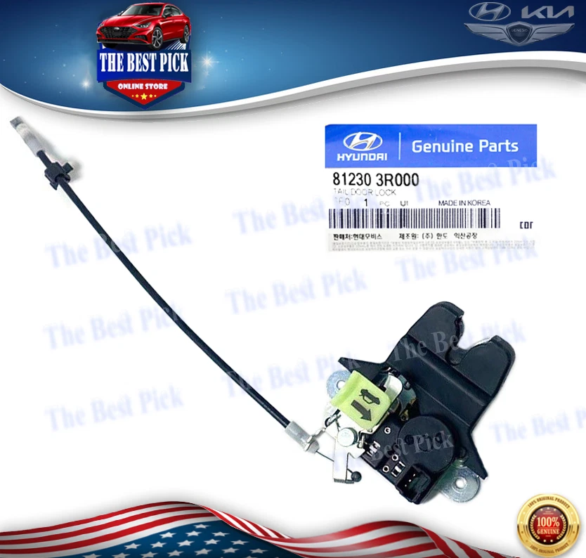 ⭐ Genuino ⭐ Actuador de bloqueo de pestillo de tapa de maletero KIA CADENZA 2014-2016 812303R000 Foto 1 de 1