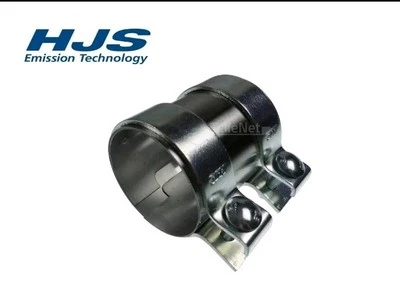 1x HJS 83006007 Rohrverbinder Auspuff Schelle Edelstahl Doppelschelle 60 x 70 mm - Bild 1 von 2