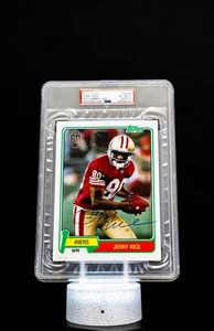 Jerry Rice 2015 Topps 60th Anniversary 5x7 #T60-JR / PSA Card EX-MT 6, Auto MT 9 - Picture 1 of 7